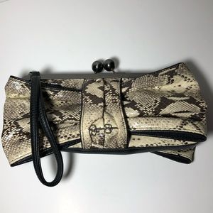 Jessica Simpson Snakeskin Clutch